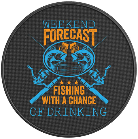 WEEKEND FORCAST PEARL  WHITE CARBON FIBER TIRE COVER