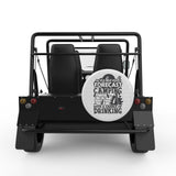 WEEKEND FORCAST WHITE CARBON FIBER TIRE COVER FOR MOKE