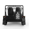 WELCOME TO OUR CAMPSITE BLACK CARBON FIBER TIRE COVER FOR MOKE