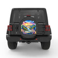 WEST VIRGINIA PEARL  WHITE CARBON FIBER TIRE COVER