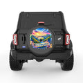 WEST VIRGINIA BLACK CARBON FIBER TIRE COVER