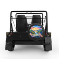 WEST VIRGINIA BLACK CARBON FIBER TIRE COVER FOR MOKE