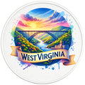 WEST VIRGINIA BLACK TIRE COVER
