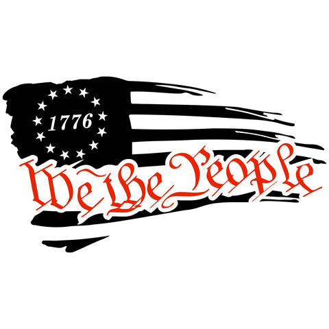 WE THE PEOPLE AMERICAN FLAG 1776