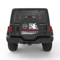 WE THE PEOPLE AMERICAN FLAG 1776 BALD EAGLE PEARL  WHITE CARBON FIBER TIRE COVER