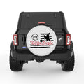 WE THE PEOPLE AMERICAN FLAG 1776 BALD EAGLE PEARL  WHITE CARBON FIBER TIRE COVER
