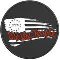 WE THE PEOPLE AMERICAN FLAG 1776 BLACK CARBON FIBER TIRE COVER