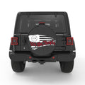 WE THE PEOPLE AMERICAN FLAG 1776 PEARL  WHITE CARBON FIBER TIRE COVER