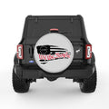 WE THE PEOPLE AMERICAN FLAG 1776 SILVER CARBON FIBER TIRE COVER