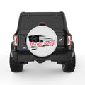 WE THE PEOPLE AMERICAN FLAG 1776 PEARL  WHITE CARBON FIBER TIRE COVER