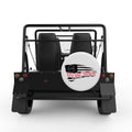 WE THE PEOPLE AMERICAN FLAG 1776 WHITE TIRE COVER FOR MOKE