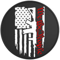 WE THE PEOPLE AMERICAN FLAG 2ND AMENDMENT BLACK TIRE COVER
