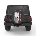 WE THE PEOPLE AMERICAN FLAG 2ND AMENDMENT BLACK CARBON FIBER TIRE COVER