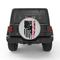 WE THE PEOPLE AMERICAN FLAG 2ND AMENDMENT WHITE TIRE COVER
