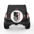 WE THE PEOPLE AMERICAN FLAG 2ND AMENDMENT WHITE TIRE COVER
