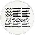 WE THE PEOPLE AMERICAN FLAG WITH BULLETS BLACK TIRE COVER