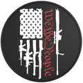 WE THE PEOPLE AMERICAN FLAG WITH GUNS BLACK TIRE COVER