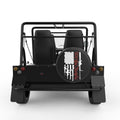 WE THE PEOPLE AMERICAN FLAG WITH GUNS BLACK CARBON FIBER TIRE COVER FOR MOKE