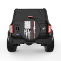 WE THE PEOPLE AMERICAN FLAG WITH GUNS BLACK TIRE COVER