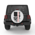 WE THE PEOPLE AMERICAN FLAG WITH GUNS BLACK TIRE COVER