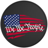 WE THE PEOPLE BLACK TIRE COVER