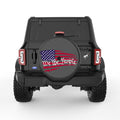 WE THE PEOPLE BLACK CARBON FIBER TIRE COVER
