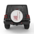 WE THE PEOPLE DISTRESSED AMERICAN FLAG 1776 BLACK TIRE COVER