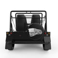 WE THE PEOPLE DISTRESSED FLAG BLACK TIRE COVER FOR MOKE