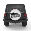 WE THE PEOPLE DISTRESSED FLAG BLACK TIRE COVER