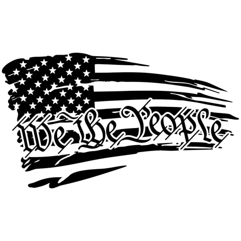 WE THE PEOPLE DISTRESSED FLAG