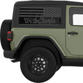 WE THE PEOPLE QUARTER WINDOW DECAL FITS 2011-2018 JEEP WRANGLER 2 DOOR HARD TOP JK