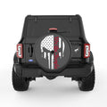WE THE PEOPLE PUNISHER SKULL BLACK CARBON FIBER TIRE COVER