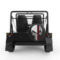 WE THE PEOPLE PUNISHER SKULL BLACK CARBON FIBER TIRE COVER FOR MOKE