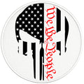 WE THE PEOPLE PUNISHER SKULL BLACK TIRE COVER