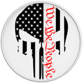 WE THE PEOPLE PUNISHER SKULL WHITE TIRE COVER