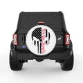 WE THE PEOPLE PUNISHER SKULL WHITE TIRE COVER