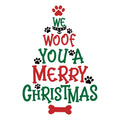 WE WOOF YOU A MERRY CHRISTMAS