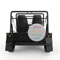WHAT ARE YOU WAITING FOR SILVER CARBON FIBER TIRE COVER FOR MOKE