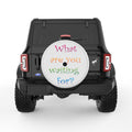 WHAT ARE YOU WAITING FOR PEARL  WHITE CARBON FIBER TIRE COVER