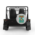 WHAT A CATCH SILVER CARBON FIBER TIRE COVER FOR MOKE