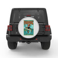 WHAT A CATCH SILVER CARBON FIBER TIRE COVER