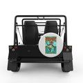 WHAT A CATCH WHITE CARBON FIBER TIRE COVER FOR MOKE