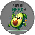 WHAT THE GUAC SILVER CARBON FIBER TIRE COVER