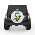 WHAT THE GUAC PEARL  WHITE CARBON FIBER TIRE COVER