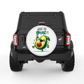 WHAT THE GUAC WHITE TIRE COVER