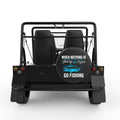 WHEN NOTHING IS GOING RIGHT GO FISHING BLACK CARBON FIBER TIRE COVER FOR MOKE
