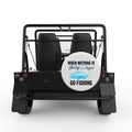 WHEN NOTHING IS GOING RIGHT GO FISHING WHITE TIRE COVER FOR MOKE