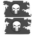 WHEN TYRANNY BECOMES LAW PUNISHER SKULL QUARTER WINDOW DRIVER & PASSENGER DECALS