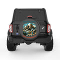 WHERE THE MOUNTAINS CALL BLACK CARBON FIBER TIRE COVER