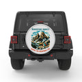 WHERE THE MOUNTAINS CALL SILVER CARBON FIBER TIRE COVER